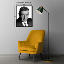 Load image into Gallery viewer, Digitally Restored and Enhanced 1965 John Wayne Photo Print - Vintage Portrait Photo of The Duke John Wayne Wall Art - Old Photo of Actor John Wayne Poster