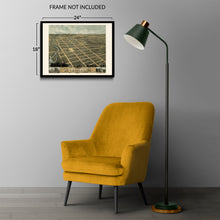 Load image into Gallery viewer, Digitally Restored and Enhanced 1870 Owatonna Minnesota Map Print - Historic Bird's Eye View of Owatonna Steele County Map of Minnesota Poster Wall Art