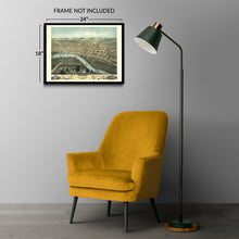 Load image into Gallery viewer, Digitally Restored and Enhanced 1870 Mankato City Blue Earth County Minnesota Map Poster - Vintage Bird's Eye View Map of Minnesota Poster Wall Art Print