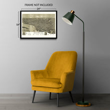 Load image into Gallery viewer, Digitally Restored and Enhanced 1888 Sioux City Iowa Map Poster - Old Perspective View of Sioux City Map of Iowa Poster - History Map of Sioux City Iowa