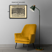 Load image into Gallery viewer, Digitally Restored and Enhanced 1914 Haverhill Massachusetts Map Poster - Aero View of Haverhill Massachusetts Wall Art Print - Vintage Haverhill MA Map