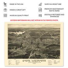 Load image into Gallery viewer, Digitally Restored and Enhanced 1885 South Weymouth Massachusetts Map Poster - Vintage South Weymouth Norfolk County Map of Massachusetts Wall Art Print