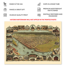 Load image into Gallery viewer, Digitally Restored and Enhanced 1902 Eureka California Map Poster - Old Bird's Eye View of Eureka Humboldt County Map of California Poster Wall Art Print