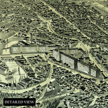 Load image into Gallery viewer, Digitally Restored and Enhanced 1888 Dover New Hampshire Map Poster - Bird's Eye View Map of Stafford County Dover NH - Vintage New Hampshire Poster Print