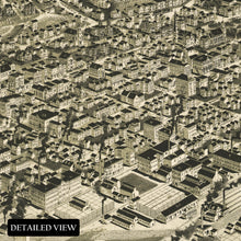 Load image into Gallery viewer, Digitally Restored and Enhanced 1889 Dubuque Iowa Map Poster - Vintage Perspective Map of Dubuque City Iowa Poster Print - History Map of Iowa Wall Art