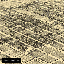 Load image into Gallery viewer, Digitally Restored and Enhanced 1889 North Yakima Washington State Map Poster - Old View of the City of North Yakima Washington Map Print Wall Art