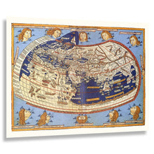 Load image into Gallery viewer, Digitally Restored and Enhanced 1482 Ancient World Map - Renaissance Cartography - Fifteenth Century Old World Geography - Museum-Quality Print