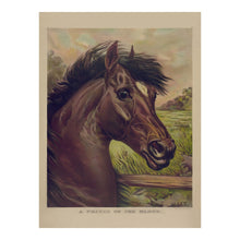 Cargar imagen en el visor de la galería, Digitally Restored and Enhanced 1893 A Prince of the Blood Print - Currier Ives Thoroughbred Horse Racing Gilded Age - Saratoga Era - Archival Print