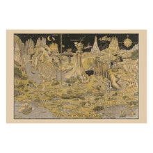 Load image into Gallery viewer, Digitally Restored and Enhanced 1935 Land of Make Believe Fantasy Map - Depression Era - Fantasy Cartography Art - Fairy Tale Kingdom Childrens Decor