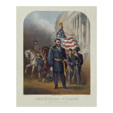 Cargar imagen en el visor de la galería, Digitally Restored and Enhanced 1868 Ulysses S. Grant Portrait Print - Civil War Union General - Reconstruction Era American History - Museum-Quality Print