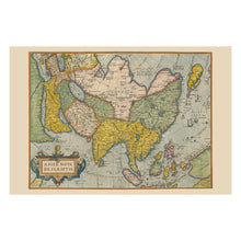 Cargar imagen en el visor de la galería, Digitally Restored and Enhanced 1572 Asia Continent Map - Age of Discovery - Antique Atlas Cartography Art - Far East Indies Old World Regions
