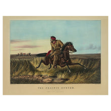 Cargar imagen en el visor de la galería, Digitally Restored and Enhanced 1852 Prairie Hunter Western Frontier Art Print - Great Plains Trapper Scene - Rustic Americana Decor - Museum-Quality Print