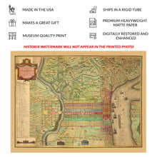 Load image into Gallery viewer, Digitally Restored and Enhanced 1802 Philadelphia Street Map Print - Federal Era City Grid Delaware Schuylkill Rivers Penn - Federal Era - Archival Print