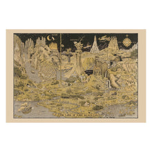 Load image into Gallery viewer, Digitally Restored and Enhanced 1935 Land of Make Believe Fantasy Map - Depression Era - Fantasy Cartography Art - Fairy Tale Kingdom Childrens Decor