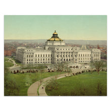 Load image into Gallery viewer, Digitally Restored and Enhanced 1902 Library of Congress Print | Washington DC Architecture Capitol Hill Landmark Art | Office Decor, Americana