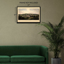 Cargar imagen en el visor de la galería, Digitally Restored and Enhanced 1857 Birds Eye View Staunton Virginia Print - Edward Beyer Shenandoah Valley Railroad - Antebellum - Archival Print