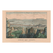 Load image into Gallery viewer, Digitally Restored and Enhanced 1856 Dublin Bay Ireland Print - Currier Ives Kingstown Coast Victorian Irish Seascape - Old World - Archival Print