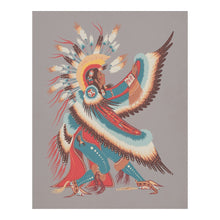 Cargar imagen en el visor de la galería, Digitally Restored and Enhanced 1952 Eagle Dancer Print - Woody Crumbo Native American Ceremonial Art Potawatomi - Mid Century Fine Art - Archival Print