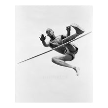 Load image into Gallery viewer, Digitally Restored and Enhanced 1936 Cornelius Johnson High Jump Print - Berlin Games Gold Medal African American Athlete - Track Field - Archival Print