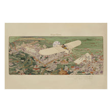 Load image into Gallery viewer, Digitally Restored and Enhanced 1911 Beaumont Bleriot Monoplane Rome Print - Gamy Paris Air Race Pioneer Aviation Aircraft - Edwardian - Archival Print