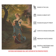 Load image into Gallery viewer, Digitally Restored and Enhanced 1881 Spring Time Print - Victorian Seasonal Portrait Feminine Allegory Gilded Age Art - Decorative - Archival Print
