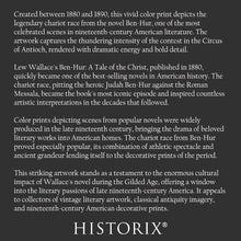 Load image into Gallery viewer, Digitally Restored and Enhanced 1880 Ben Hur Chariot Race Print - Gilded Age Literary Art Roman Antiquity Circus - Victorian Drama - Archival Print