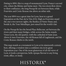 Load image into Gallery viewer, Digitally Restored and Enhanced 1894 Lyon France Monumental City Map - Belle Epoque Cartography - Rhone and Saone Confluence - Museum-Quality Print