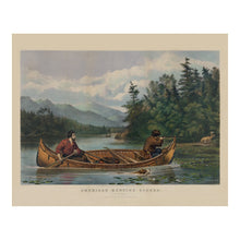 Load image into Gallery viewer, Digitally Restored and Enhanced 1863 American Hunting Scenes A Good Chance Print - Currier Ives Deer Hunter AF Tait - Civil War Era - Archival Print