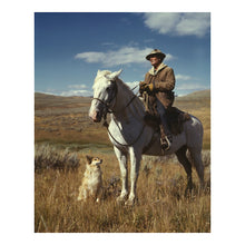Load image into Gallery viewer, Digitally Restored and Enhanced 1942 Montana Shepherd Print - Gravelly Range Madison County Western Ranching FSA - High Country Heritage - Archival Print