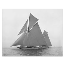 Cargar imagen en el visor de la galería, Digitally Restored and Enhanced 1901 Constitution Columbia Yacht Print - Americas Cup Defender Trials Gilded Age Sailing - Herreshoff - Archival Print