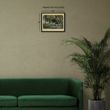 Cargar imagen en el visor de la galería, Digitally Restored and Enhanced 1859 Summer Shades Print - Currier Ives Pastoral Cows Stream Shepherd Antebellum Art - Country Life - Archival Print