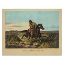 Cargar imagen en el visor de la galería, Digitally Restored and Enhanced 1852 Prairie Hunter Western Frontier Art Print - Great Plains Trapper Scene - Rustic Americana Decor - Museum-Quality Print