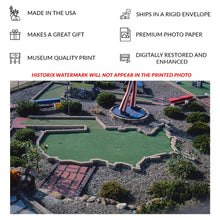 Load image into Gallery viewer, Digitally Restored and Enhanced 1996 Weirs Beach Mini Golf Print - Lake Winnipesaukee New Hampshire Roadside Americana - Summer Resort - Archival Print