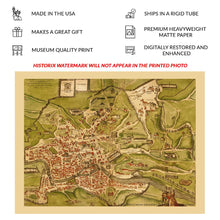 Cargar imagen en el visor de la galería, Digitally Restored and Enhanced 1570 Ligorio Map of Ancient Rome Print - Renaissance Imperial City Seven Hills Vatican Antiquarian - Italian Era - Archival Print