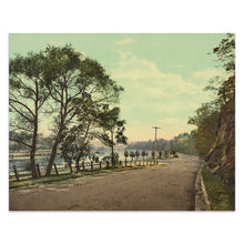 Load image into Gallery viewer, Digitally Restored and Enhanced 1900 Schuylkill River Fairmount Park Print - Philadelphia Pennsylvania Landscape - City Beautiful Era - Archival Print
