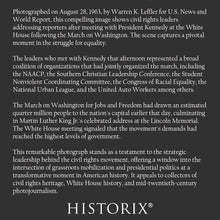 Load image into Gallery viewer, Digitally Restored and Enhanced 1963 Civil Rights Leaders White House Print - March on Washington Kennedy Meeting - Historic Summit - Archival Print
