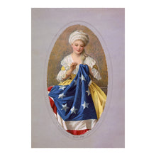 Cargar imagen en el visor de la galería, Digitally Restored and Enhanced 1908 Betsy Ross Print - Sewing First American Flag Revolutionary War Patriotic Art - Philadelphia - Archival Print