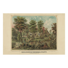 Cargar imagen en el visor de la galería, Digitally Restored and Enhanced 1865 Ulysses S. Grant Home Print - White Haven St. Louis Missouri - Civil War Era Americana - Museum-Quality Print