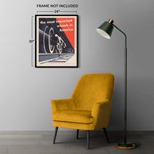 Load image into Gallery viewer, Digitally Restored and Enhanced 1952 American Railroad Modernist Poster - Vintage Mid-Century Graphic Design - Railway Transportation Art - Museum-Quality Print