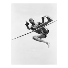 Load image into Gallery viewer, Digitally Restored and Enhanced 1936 Cornelius Johnson High Jump Print - Berlin Games Gold Medal African American Athlete - Track Field - Archival Print