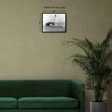 Load image into Gallery viewer, Digitally Restored and Enhanced 1940 Lynde Point Lighthouse Photo Print - Vintage Photo of Lynde Lighthouse Old Saybrook Town Connecticut Poster Wall Art