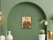 Load image into Gallery viewer, Digitally Restored and Enhanced 1860 John Wilkes Booth Photo Print - Vintage Portrait Photo of Stage Actor John Wilkes Booth Sitting Poster