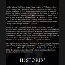 Cargar imagen en el visor de la galería, Digitally Restored and Enhanced George W Bush 43rd President of the United States Official Portrait Photo Print Poster
