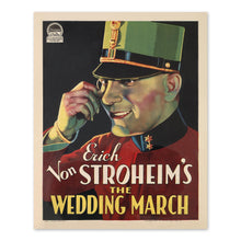 Cargar imagen en el visor de la galería, Digitally Restored and Enhanced 1928 The Wedding March Silent Film Movie Poster - Erich von Stroheim Cinema - Art Deco Entertainment - Gallery-Quality Print