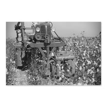 Load image into Gallery viewer, Digitally Restored and Enhanced 1939 Rust Cotton Picker Photo Print - Old Photo of Cotton Picker in Cloverdale Plantation Clarksdale Mississippi Poster