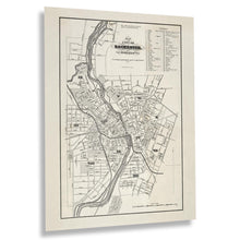 Load image into Gallery viewer, Digitally Restored and Enhanced 1870 Rochester New York Map Poster - Vintage Map of Rochester NY Wall Art - Old Map of Rochester City from Cornells Maps