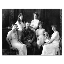 Load image into Gallery viewer, Digitally Restored and Enhanced 1913 Russian Imperial Family Photo Print - Vintage Photo of House of Romanov Poster - Old Wall Art Photo of Nicholas II