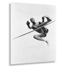 Load image into Gallery viewer, Digitally Restored and Enhanced 1936 Cornelius Johnson High Jump Print - Berlin Games Gold Medal African American Athlete - Track Field - Archival Print