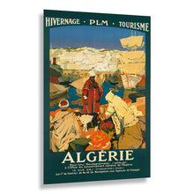 Cargar imagen en el visor de la galería, Digitally Restored and Enhanced 1930 Algeria North African Harbor Travel Poster - Interwar Era - French Colonial Port Scene - Mediterranean Coast Tourism