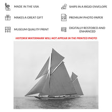 Cargar imagen en el visor de la galería, Digitally Restored and Enhanced 1901 Constitution Columbia Yacht Print - Americas Cup Defender Trials Gilded Age Sailing - Herreshoff - Archival Print